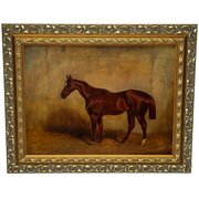 Chestnut Hunter British Sporting Oil Painting
