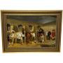 Equine Oil Painting The Hunting Stud After Herring