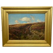 Exmoor Moorland Landscape Oil Signed Arthur Wardle