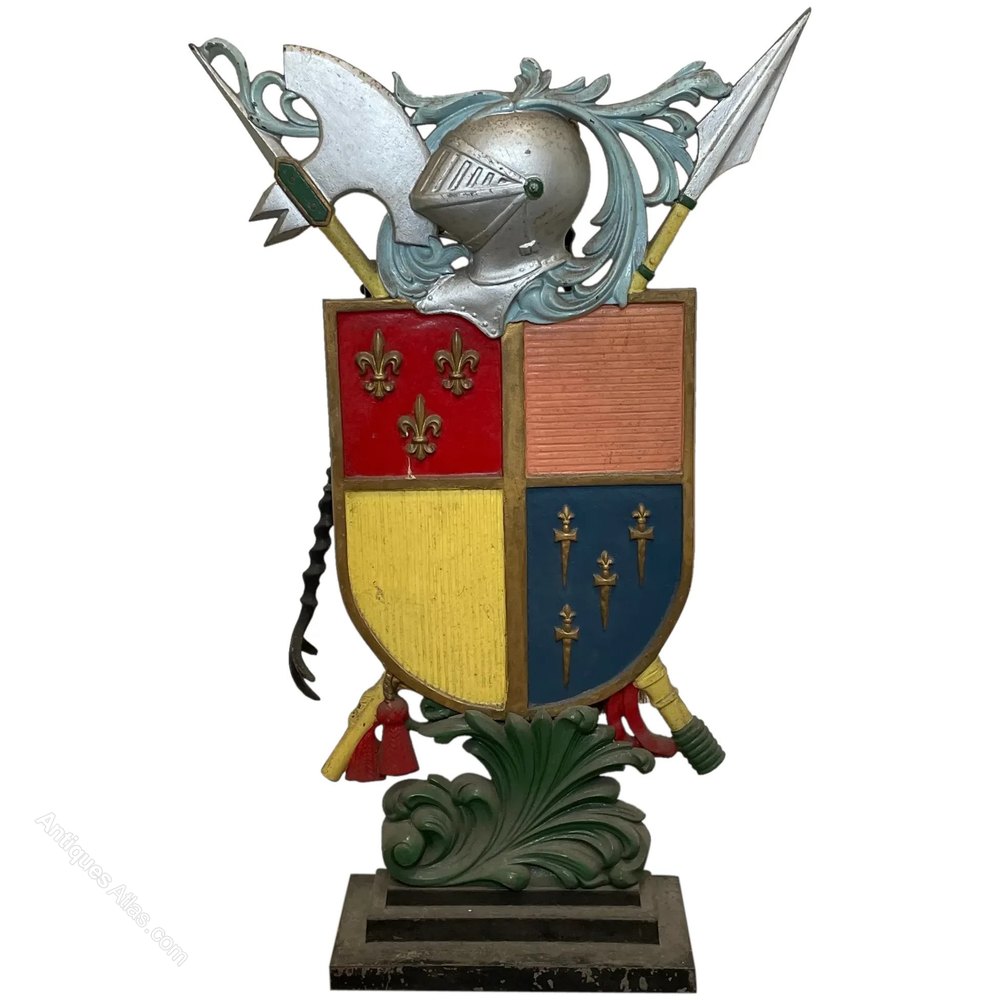 Antiques Atlas French Fleur De Lys Heraldry Fire Companion Set Stand 