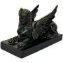  Italian Grand Tour Bronze Sphinx on Black Marble 