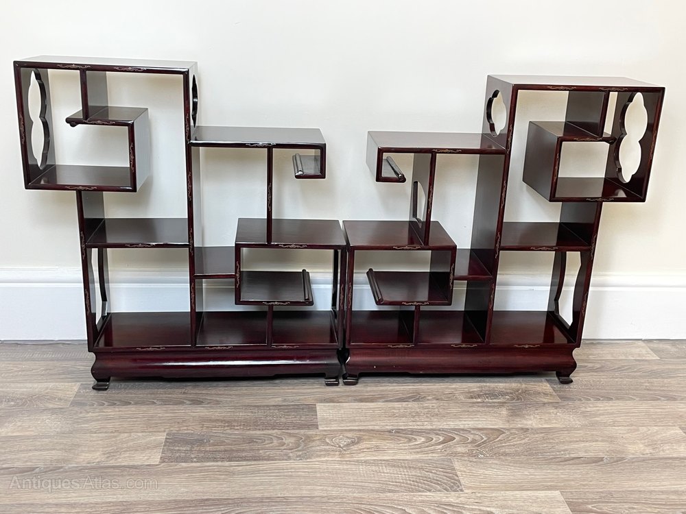 Antiques Atlas Pair Chinese Etagere Open Shelving Curio Stands as1013a773