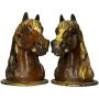 Pair Scottish Horse Head Gatepost Finials C1890