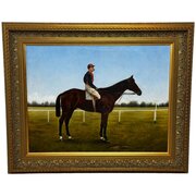 Racing Oil Portrait Master Walters Ceylon C1894