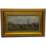 Sporting Oil Painting Full Cry The Berkeley Hunt