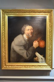 18thC Portrait Peasant & Dog Attrib. Richard Waitt