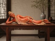 Fabulous 19th Century Burmese Reclining Buddha
