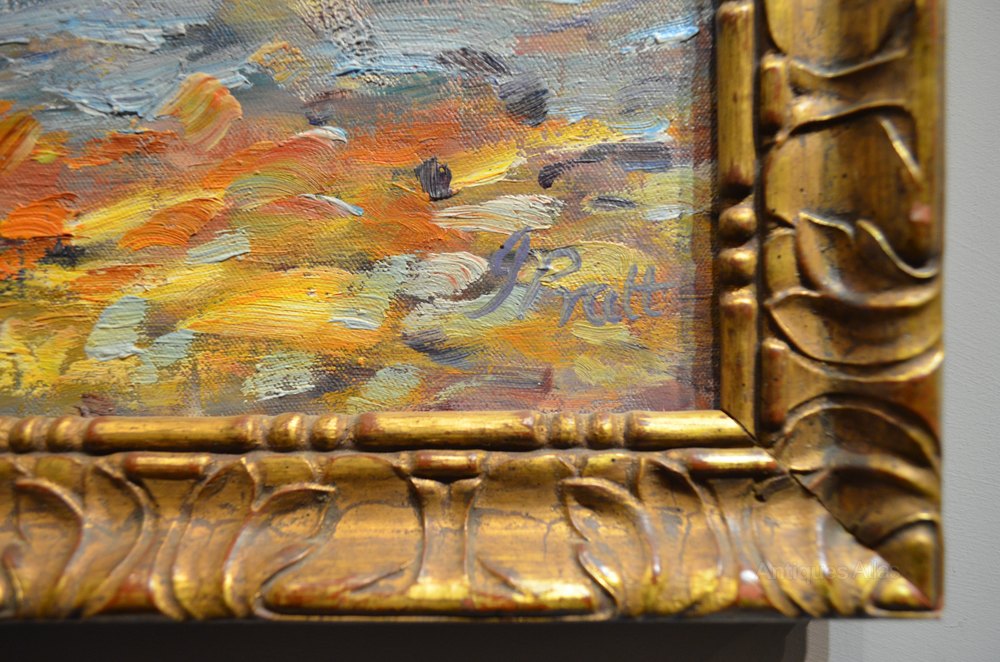 Antiques Atlas Jeffrey Pratt Oil Painting.