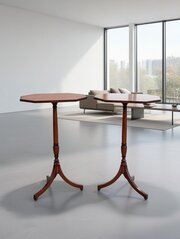 Pair of Satinwood and Rosewood Banded Tables