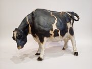 Wonderful sculpture of  spotted cow by Elaine Peto