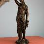 Large, heavy Antique Bronze of Lady 