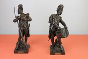 Late 19th Century Pair Of French Bronze Soldiers 