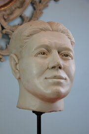 Mid 20th Century Male Marble head on iron base