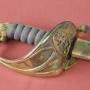 William IV Naval sword in leather scabbard