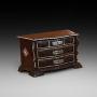 19thC Dutch Colonial Hardwood Jewellery Casket