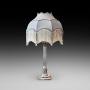 Adam Reviaval Silver Plated Corinthian Column Lamp