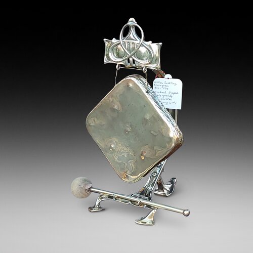 Art Nouveau Brass Table Top Gong