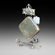 Art Nouveau Brass Table Top Gong