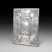 Art Nouveau Silver Plated Blotter Folio Book