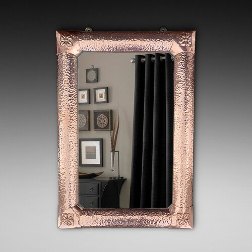 Arts & Crafts Beaten Copper Wall Mirror
