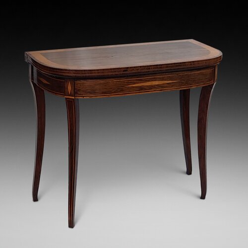  Early 19thC Regency Rosewood Card Table