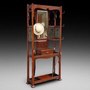 Edwardian Mahogany Hat & Coat Hall Stand