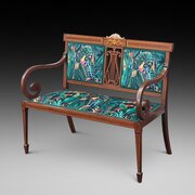 Edwardian Mahogany Two Seater Sofa Settee