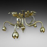 F & C Osler - Early 19thC Brass Ceiling Lamp