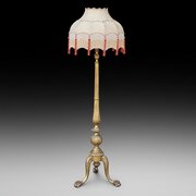 Giltwood Standard Lamp In Neoclassical Adam Manner