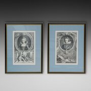Jacobus Houbraken - 1698-1780 Pair Of Dutch 18thC 