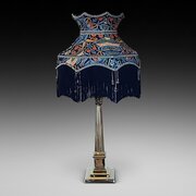 Late 19thC Brass Oil Lamp With Corinthian Column