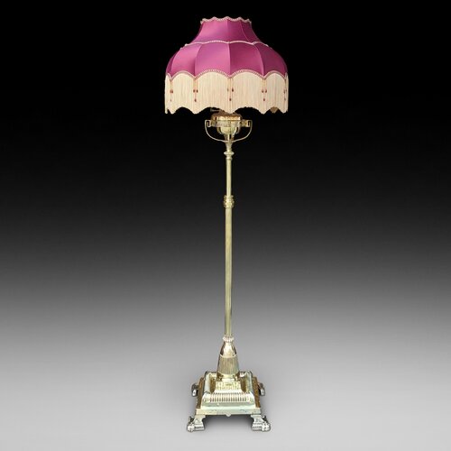 Late 19thC Brass Telescopic Oil Lamp