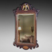 Late 19thC George II Style Walnut &  Giltwood Wall