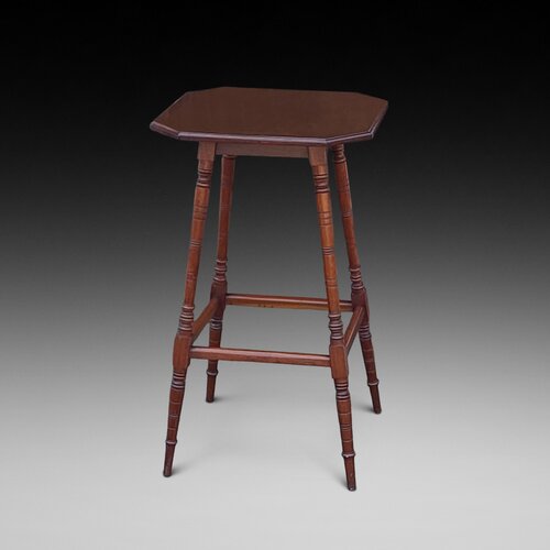 Late 19th Century Walnut Bust Stand - Shoolbred