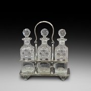 Late Victorian Silver Plated Tantalus 