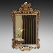 Mid 19thC Giltwood Mirror Robert Strahan - Dublin