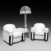 Pair Of Art Deco Club Armchairs 