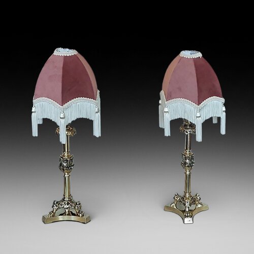 Pair of Early 19thC Brass Candlesticks