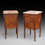 Pair of Late 19thC French Walnut Bedsides
