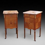 Pair Of Late 19thC French Walnut Bedsides