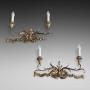Pair of Victorian Giltwood Two Branch Wall Lights