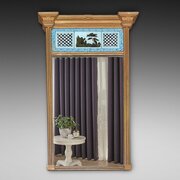 Regency Giltwood & Verre Eglomise Pier Mirror