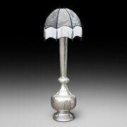 Silver Pierced And Embossed Persian Standard Lamp