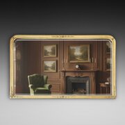 Small 19thC Giltwood Over Mantle Mirror