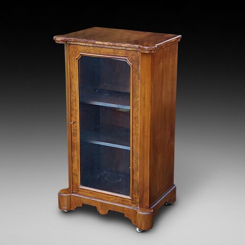Victorian Black Walnut Music Cabinet