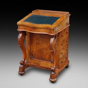 Victorian Burr And Figured Walnut Davenport Desk