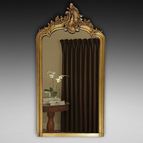 Victorian Giltwood & Gesso Rococo Style Mirror