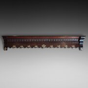 Victorian Oak Wall Mounting Hat And Coat Rack