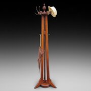 Victorian Walnut Rotating Hat & Coat Stand