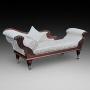 William IV Mahogany Chaise Lounge Récamier 